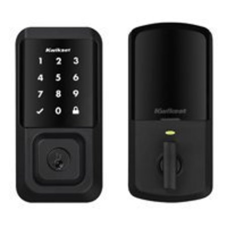 KWIKSET Touchscreen Wi-Fi Enabled Smart Lock, Keyless Key, AAA Grade, Zinc, Matte Black 939 WIFI TSCR 514